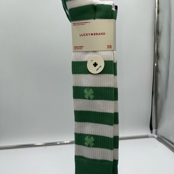 Lucky Brand Set of Three “Lucky Day” Knee Socks - Picture 1 of 9
